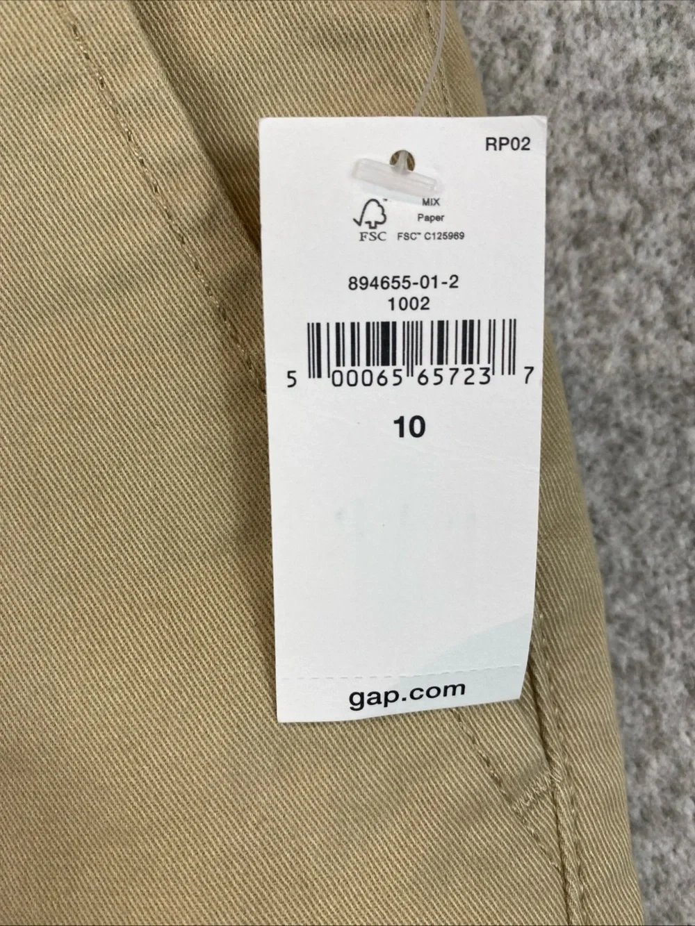 Gap Kids Boy Size 10 Khaki Uniform Twill Flat Front 7